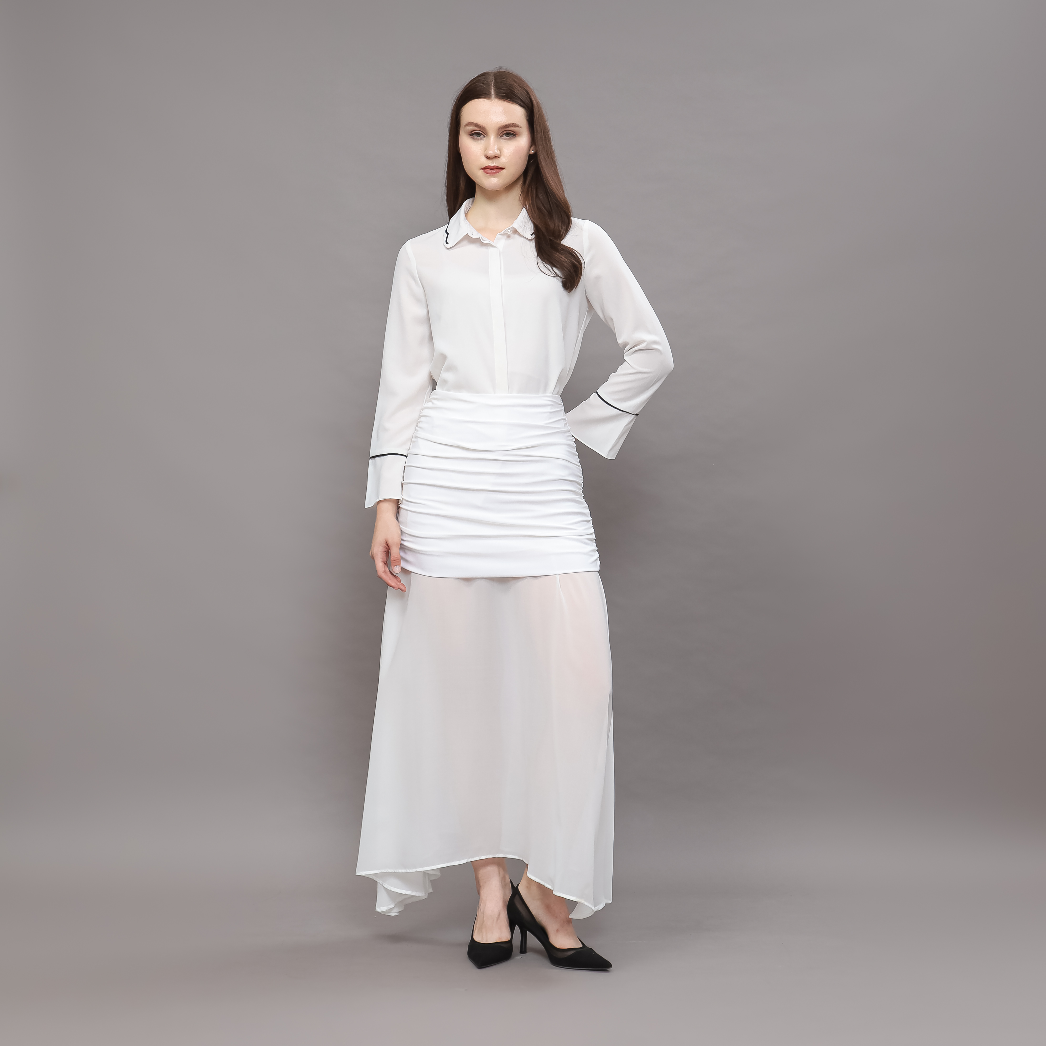 Hanami Combine Maxi Skirt