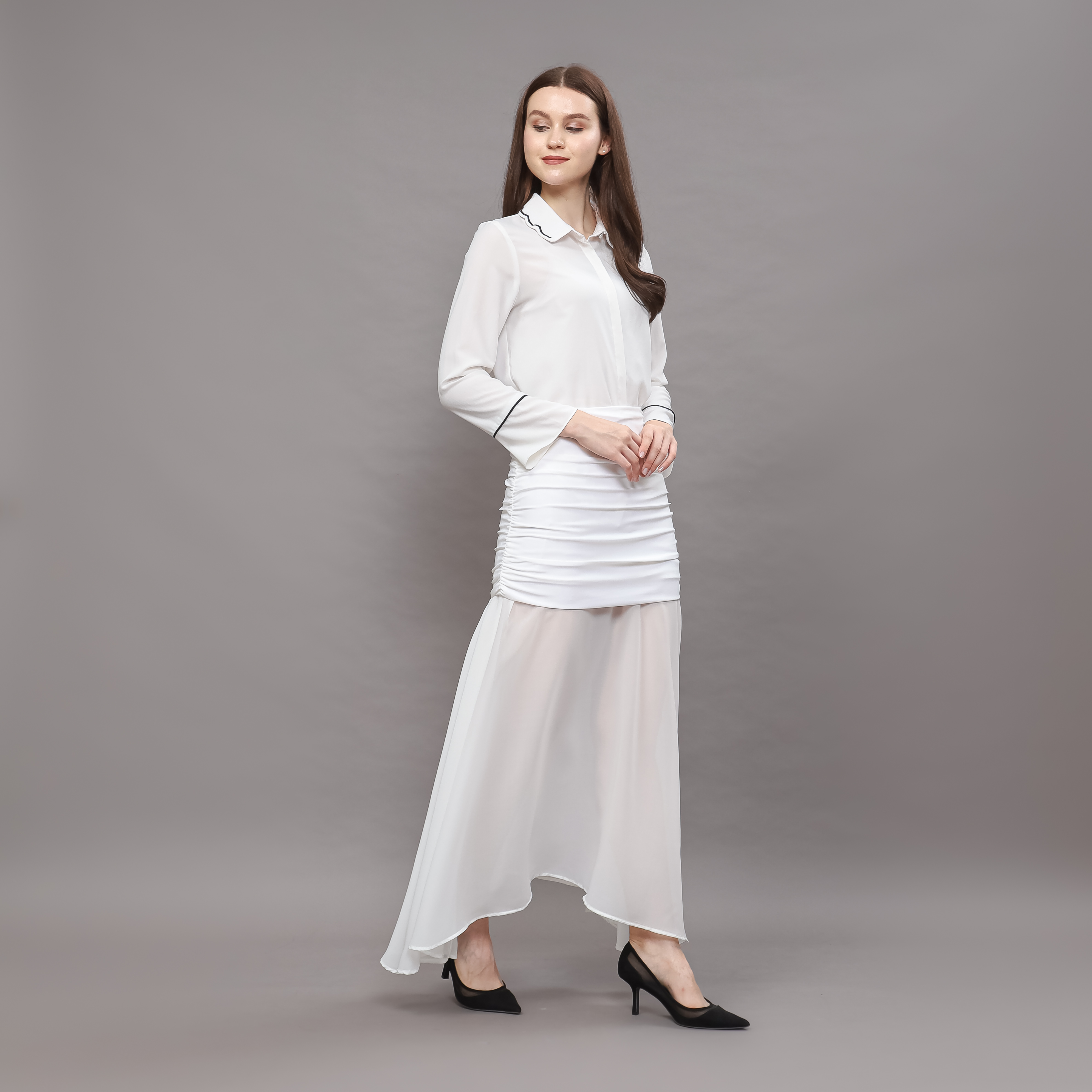 Hanami Combine Maxi Skirt