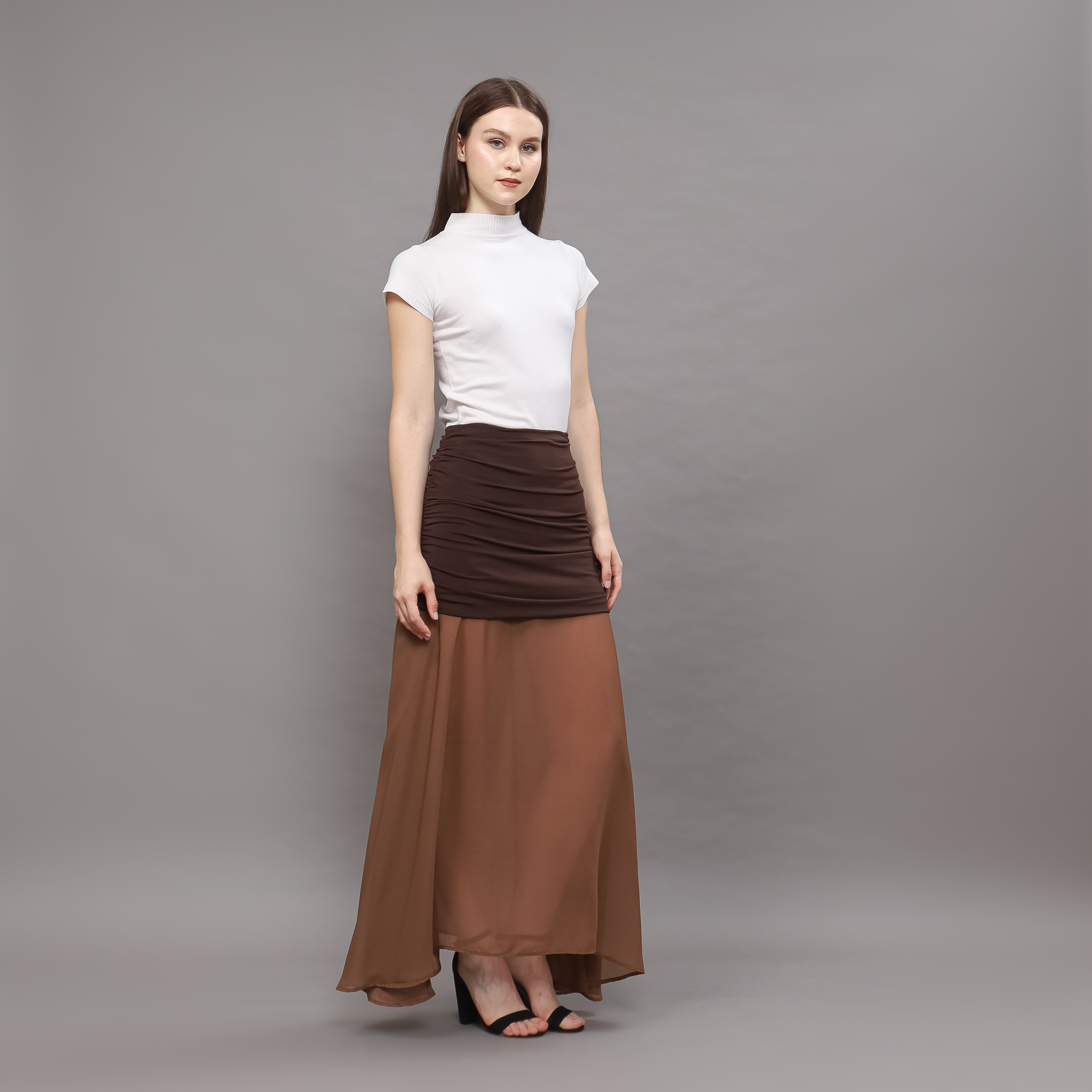 Hanami Combine Maxi Skirt