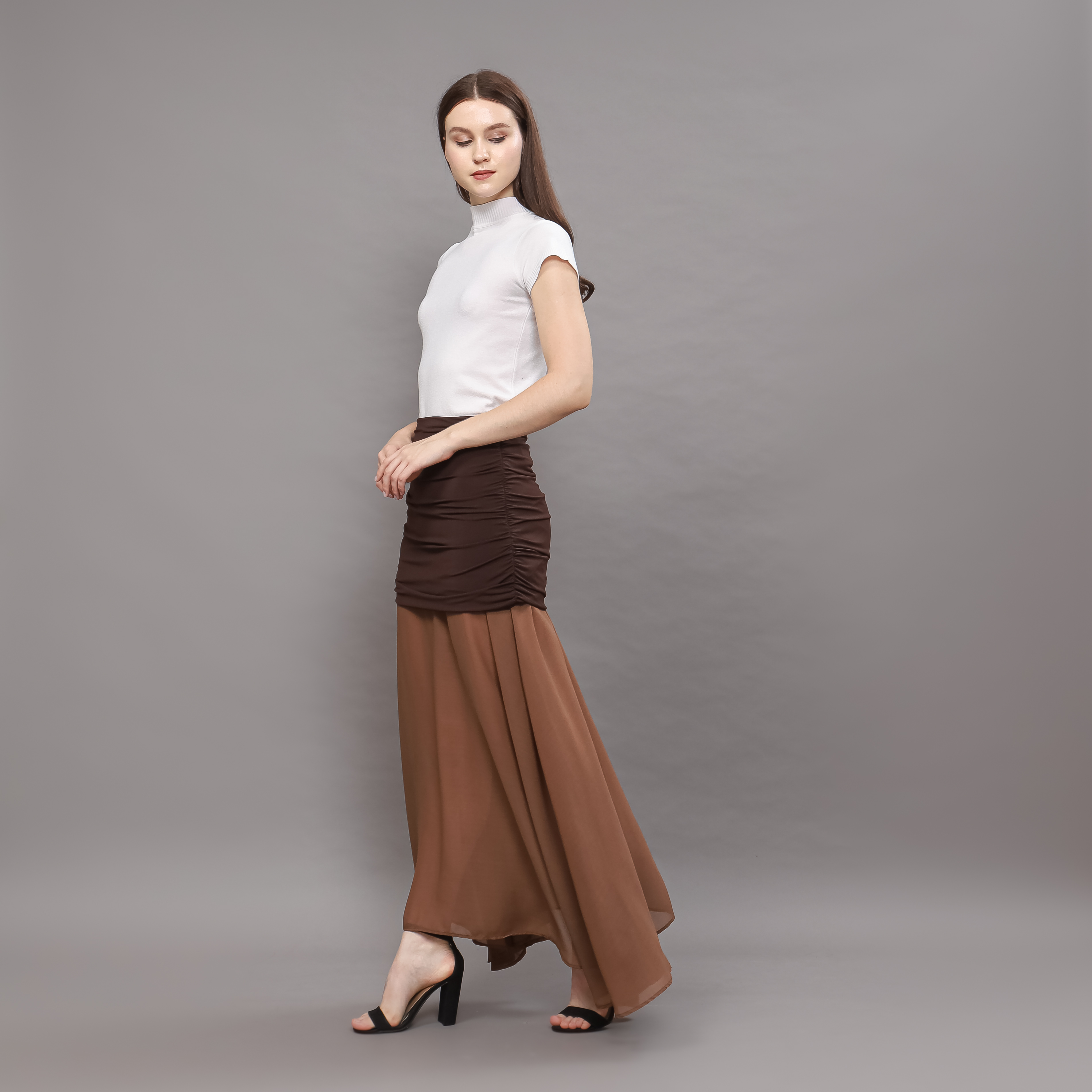Hanami Combine Maxi Skirt