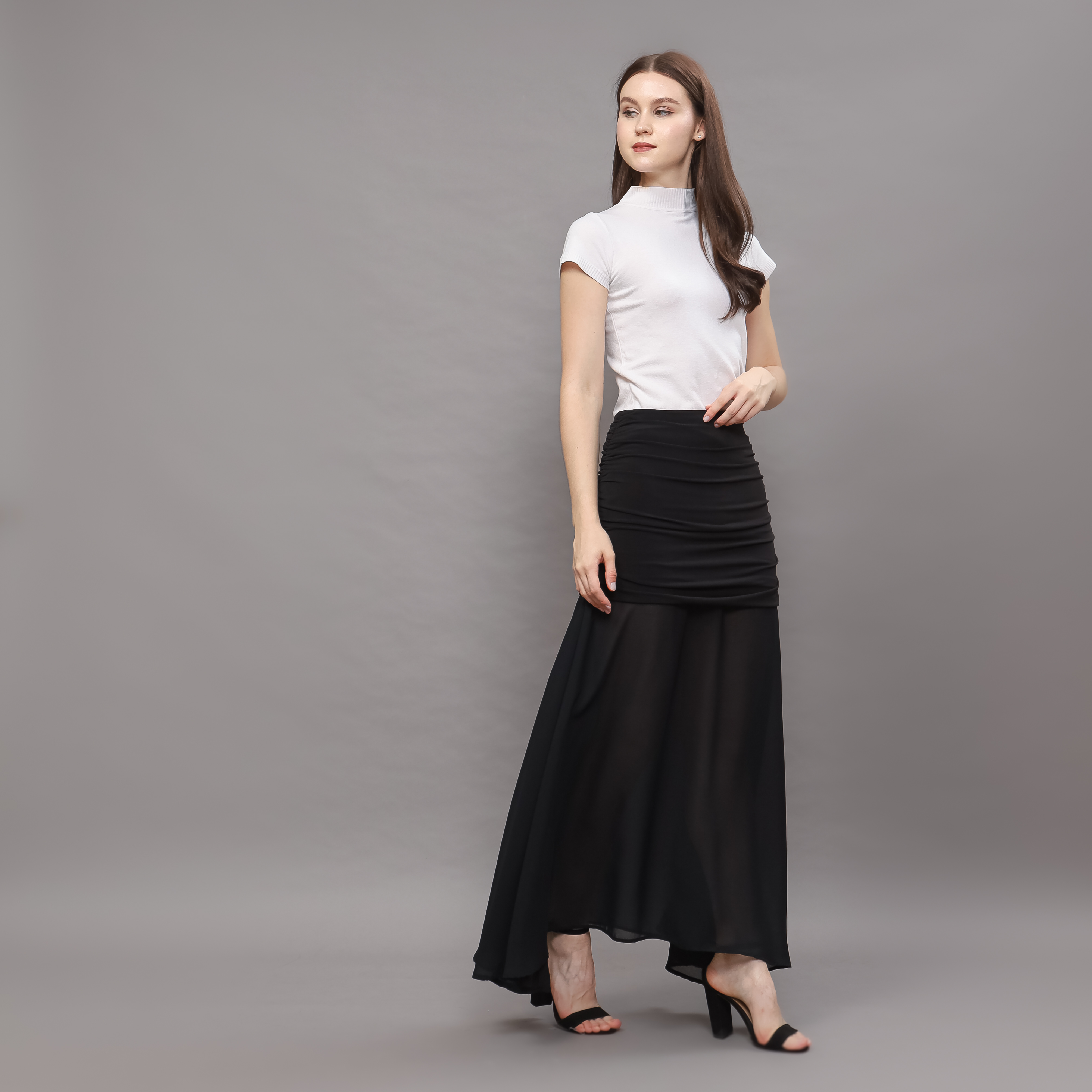 Hanami Combine Maxi Skirt