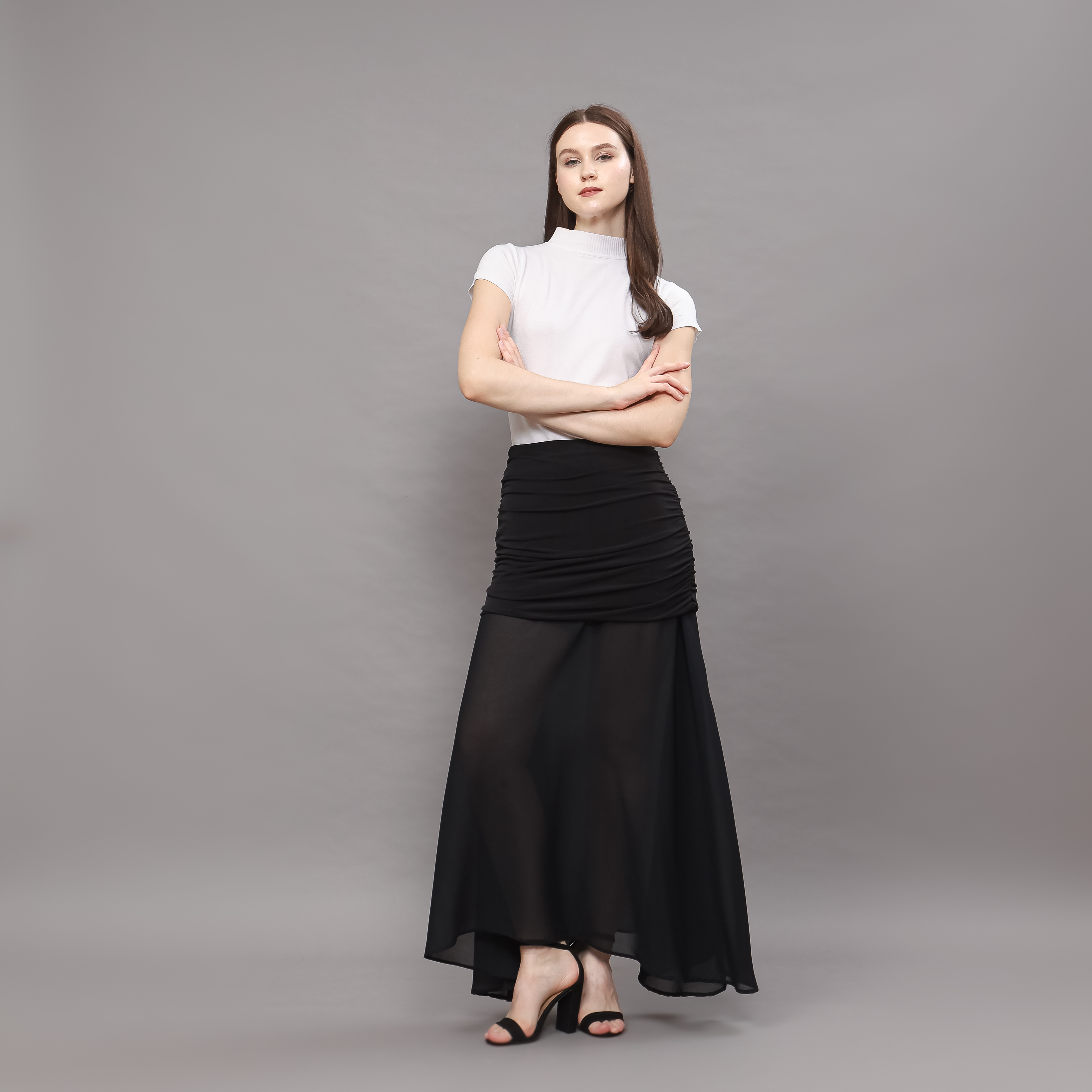 Hanami Combine Maxi Skirt