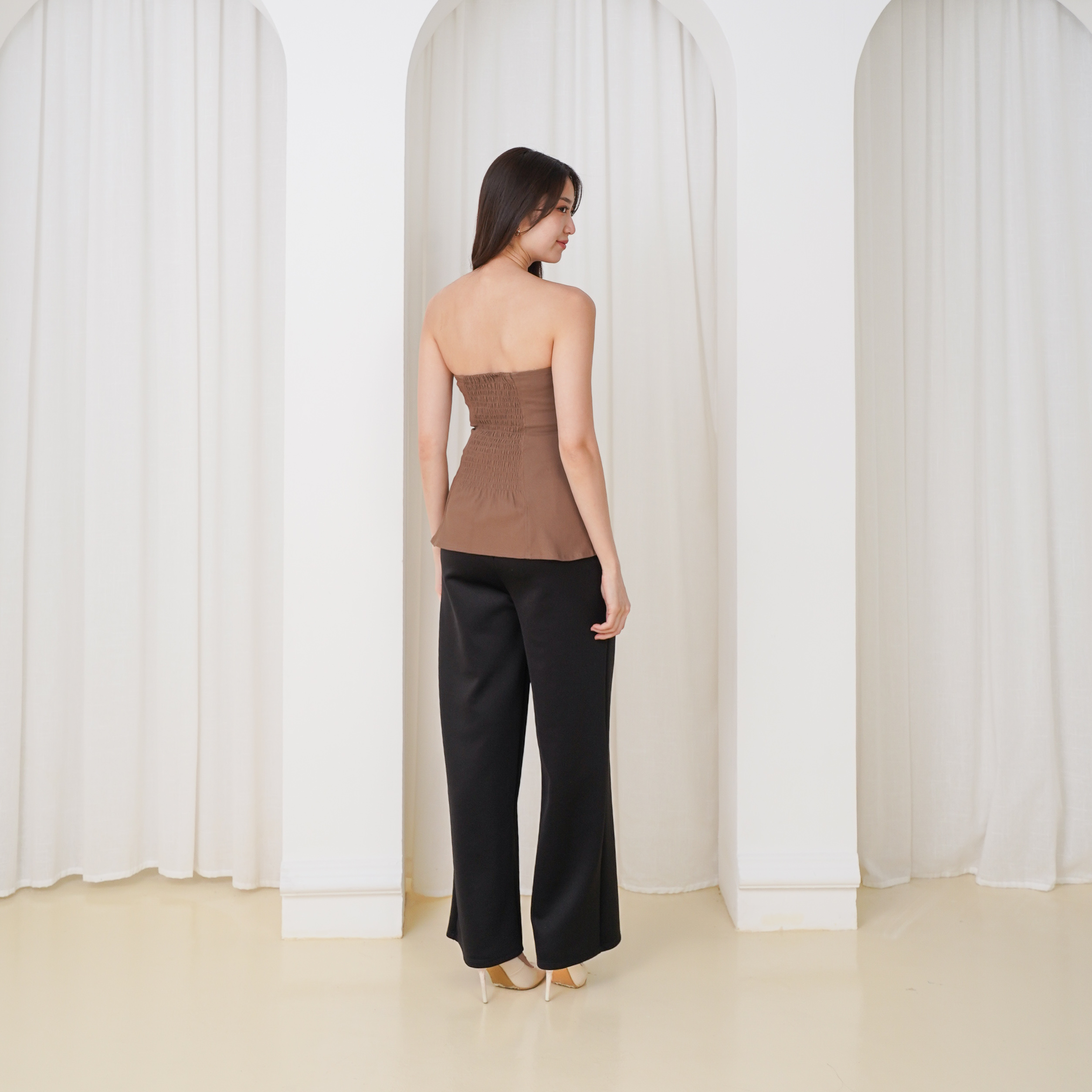 Suzy Peplum Tube Top